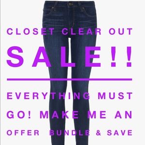 CLOSET CLEAR OUT SALE!!!!!!! Make an offer!